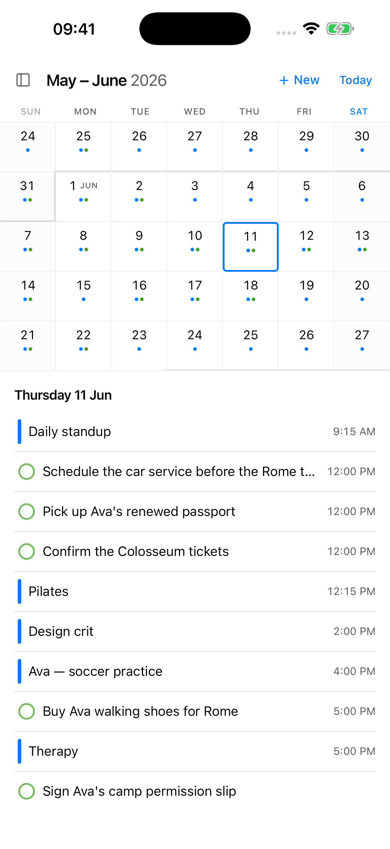 Plans laid out across the calendar